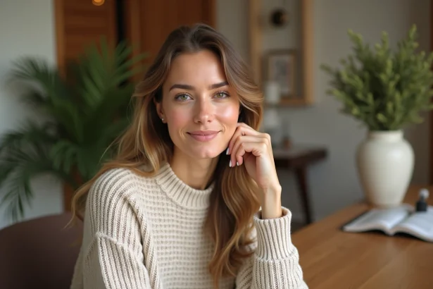 Femme dans un salon de beauté en consultation