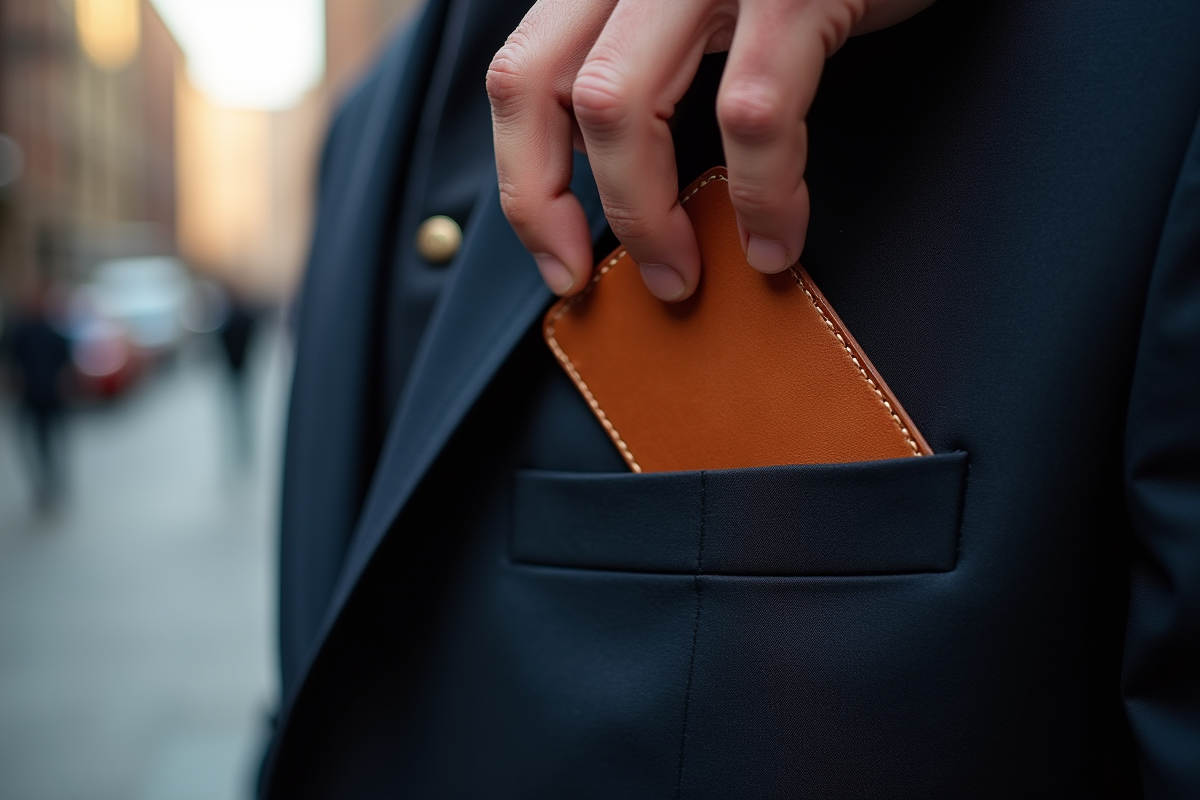 porte-cartes cuir