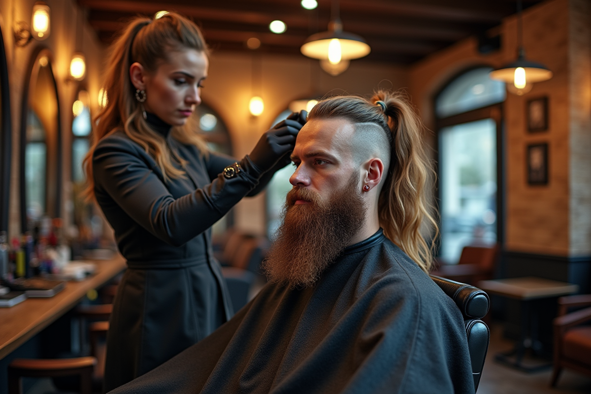 coiffure viking
