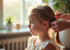 Comment faire une coiffure simple et rapide pour une fillette à un mariage